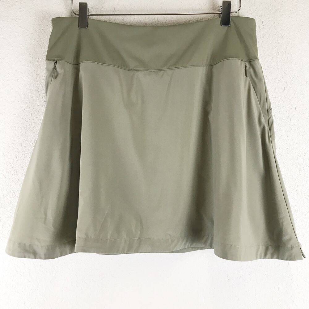 Soft Surroundings Go Lively Skort Zip Pockets Pull On Tennis Pickleball Size L